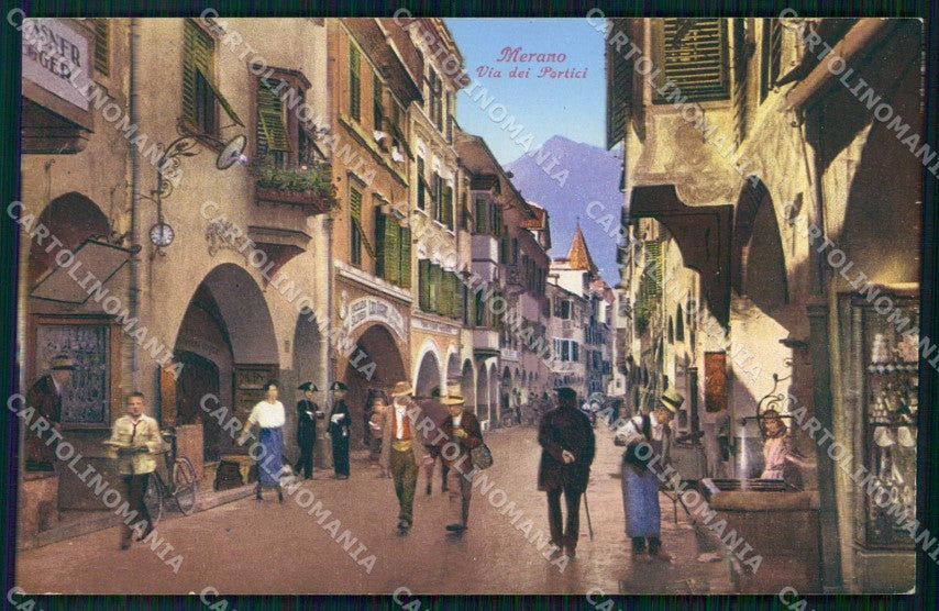 Bolzano Merano Via dei Portici Carabinieri Franzl 510/6 cartolina RB9123 – fronte