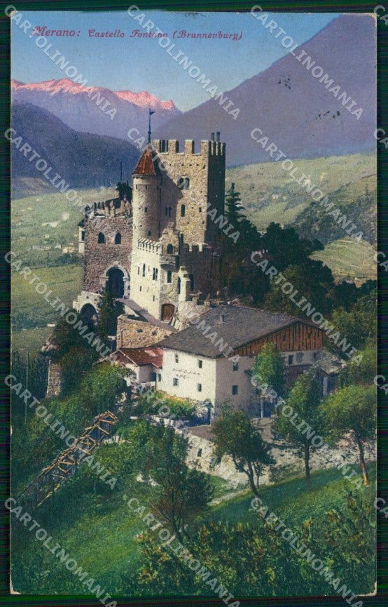 Bolzano Merano Castello Fontana Franzl 510/47 cartolina RB9125 – fronte