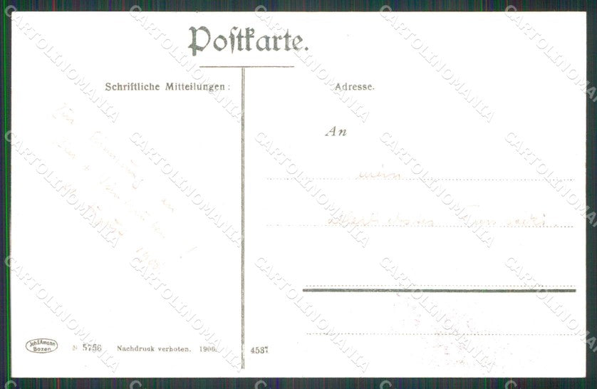 Bolzano Merano Castel Monte Leone cartolina RB9138 – retro
