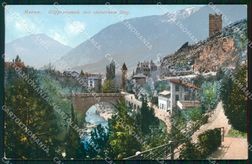Bolzano Merano Passeggiata Gilf cartolina RB9139 – fronte