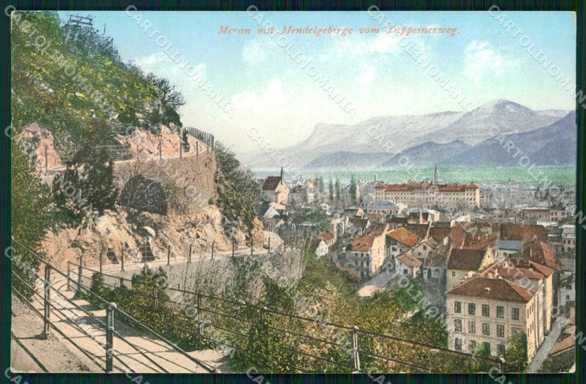 Bolzano Merano Passeggiata Tappeiner cartolina RB9140 – fronte