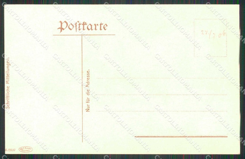 Bolzano Merano Saltaro delle Vigne Costumi cartolina RB9145 – retro