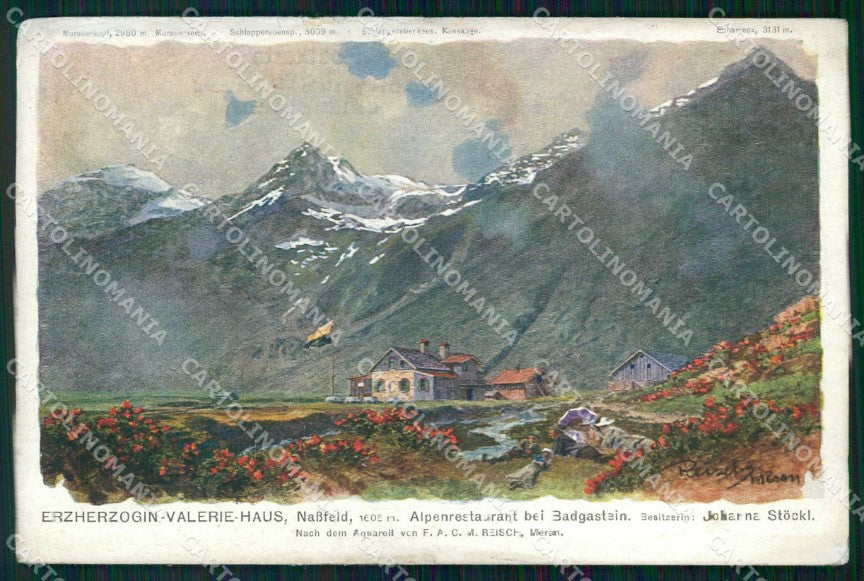Bolzano Merano Alpen Restaurant Badgastein cartolina RB9146 – fronte
