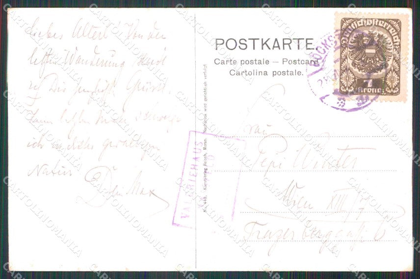 Bolzano Merano Cascate Badgastein cartolina RB9148 – retro