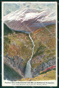 Bolzano Merano Lago con cascata cartolina RB9150 – fronte