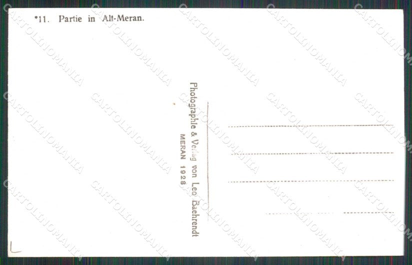 Bolzano Merano Vicolo Foto cartolina RB9156 – retro