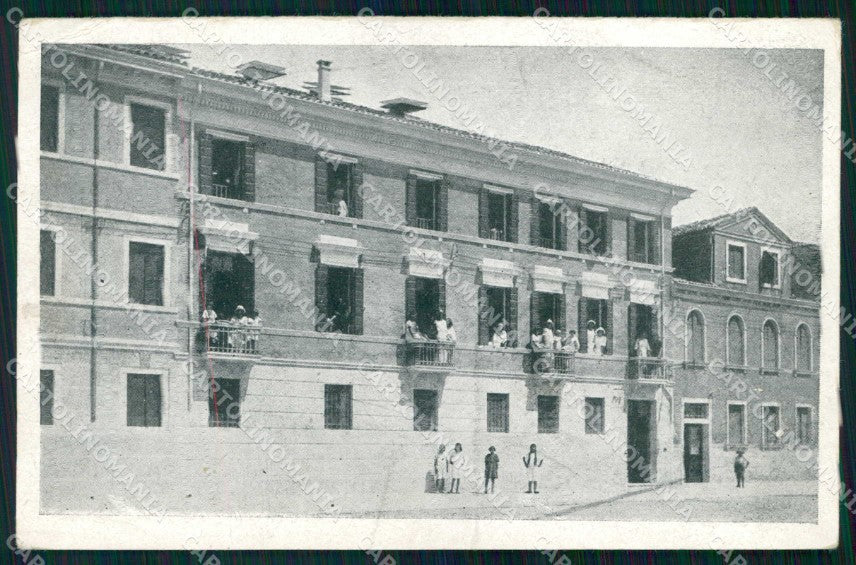 Venezia Malamocco Pensionato per Cura Marina PIEGHINE cartolina RB9175 – fronte