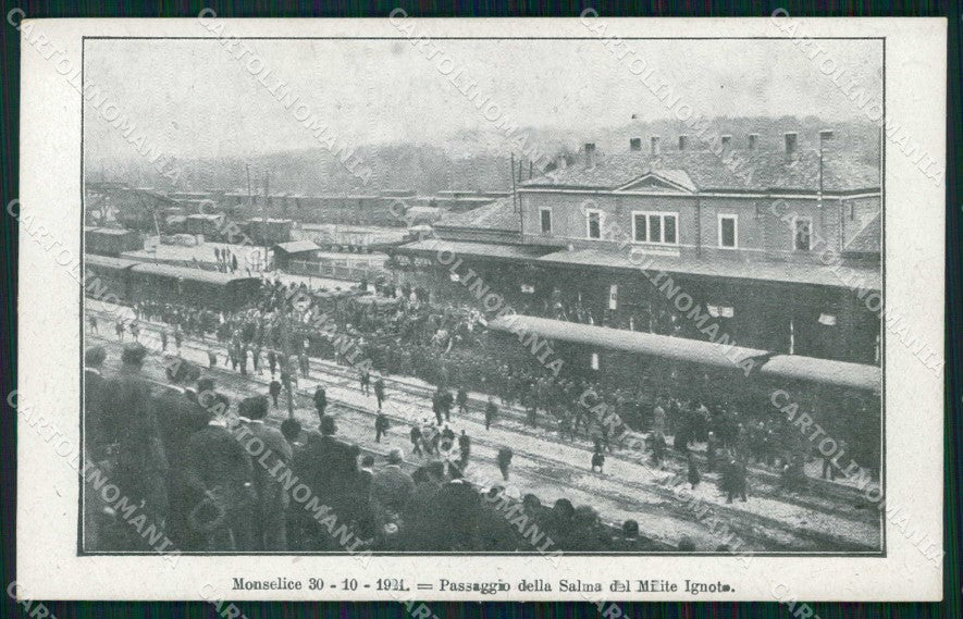 Padova Monselice Passaggio Salma del Milite Ignoto Treno cartolina RB9177 – fronte