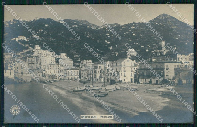 Salerno Minori Costiera Amalfitana Barche NPG Foto cartolina RB9189 – fronte