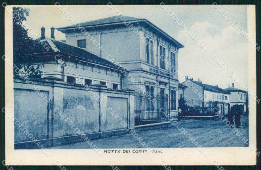 Vercelli Motta dei Conti Asilo cartolina RB9190 – fronte