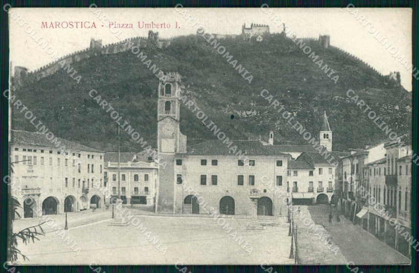 Vicenza Marostica Piazza Umberto I cartolina RB9191 – fronte