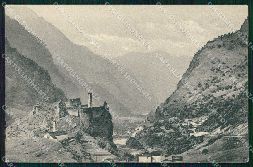 Svizzera Cantone Grigioni Castello di Mesocco cartolina RB9198 – fronte