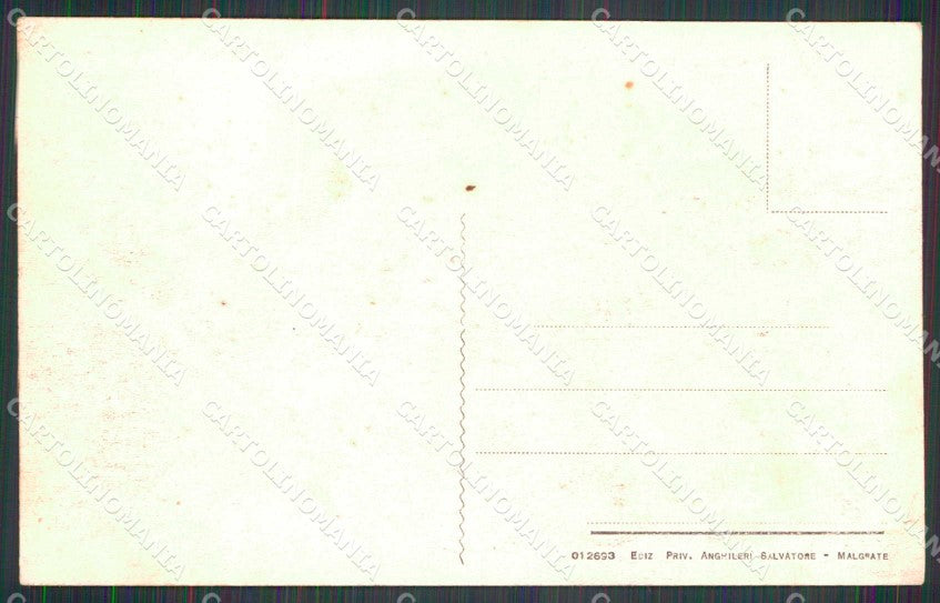 Lecco Malgrate Lago Maggiore Barca cartolina RB9218 – retro