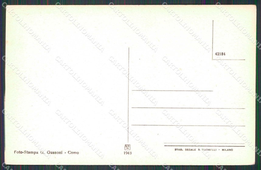 Lecco Monticello Brianza Casirago cartolina RB9222 – retro