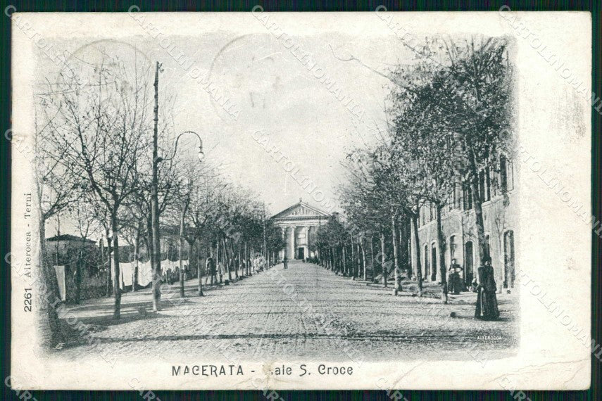 Macerata Città Viale Santa Croce Alterocca 2261 STRAPPINO cartolina RB9224 – fronte