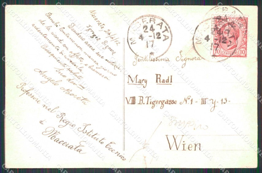 Macerata Città Viale Santa Croce Alterocca 2261 STRAPPINO cartolina RB9224 – retro