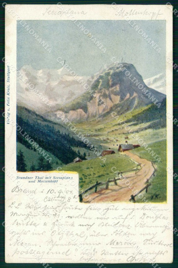 Austria Vorarlberg Scesaplana cartolina RB9235 – fronte