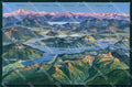 Svizzera Ticino Monte Generoso Lago di Lugano Mappa cartolina RB9237 – fronte