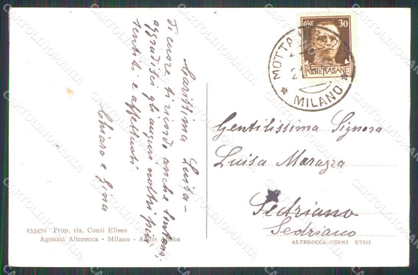Milano Motta Visconti Monumento ai Caduti Alterocca 155470 cartolina RB9238 – retro