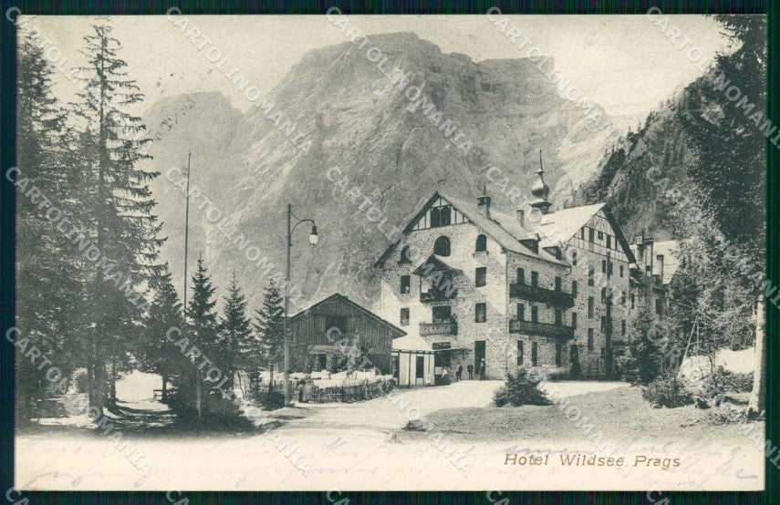 Bolzano Braies Hotel Lago di Braies cartolina RB9241 – fronte