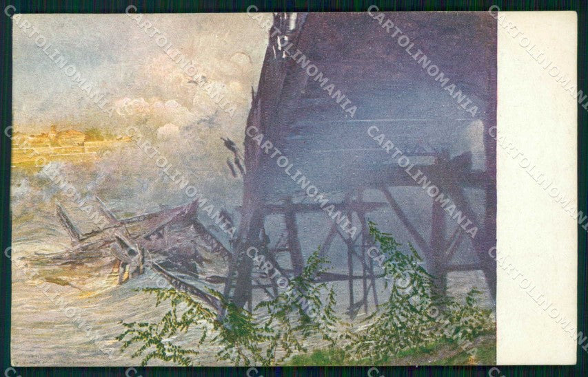 Udine Latisana Salto del Ponte cartolina RB9244 – fronte