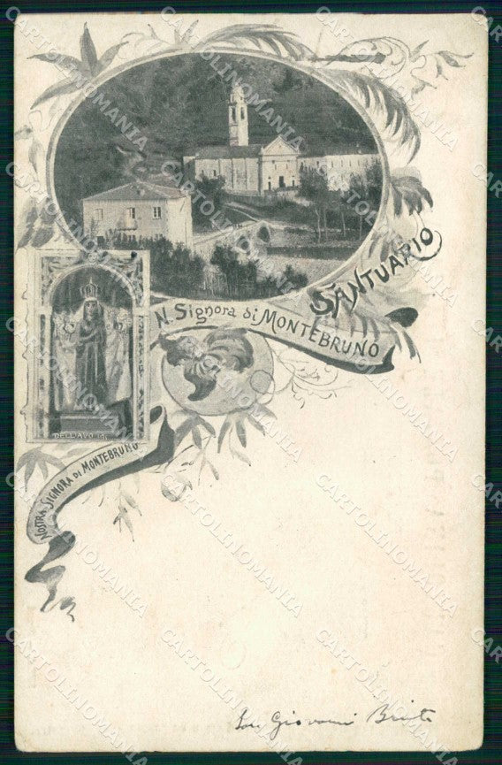 Genova Montebruno Nostra Signora di Montebruno Santuario cartolina RB9262 – fronte