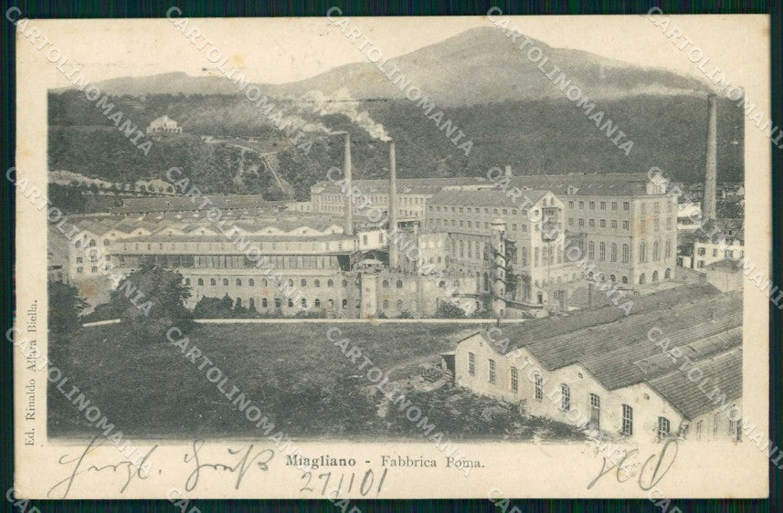 Biella Miagliano Fabbrica Poma cartolina RB9266 – fronte