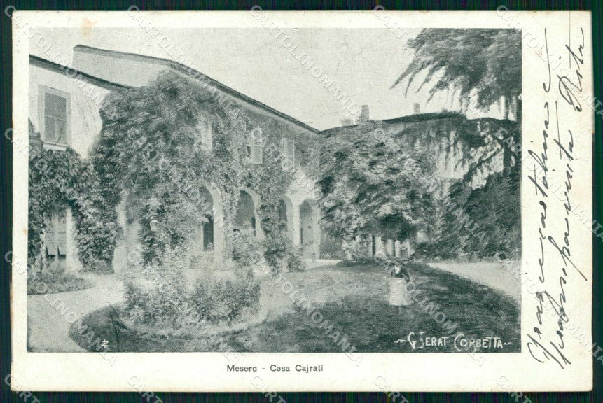 Milano Mesero Casa Cajrati Serati Corbetta cartolina RB9272 – fronte