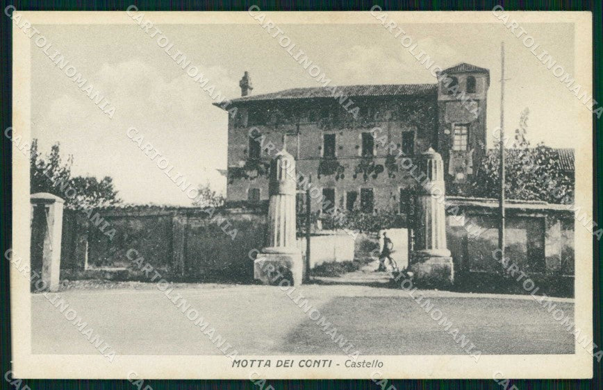 Vercelli Motta dei Conti Castello cartolina RB9273 – fronte