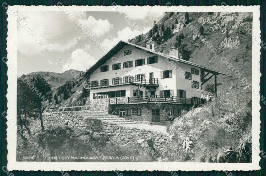 Belluno Passo Fedaia Rifugio Marmolada Foto cartolina RB9288 – fronte