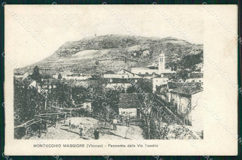 Vicenza Montecchio Maggiore Via Tocchio cartolina RB9299 – fronte