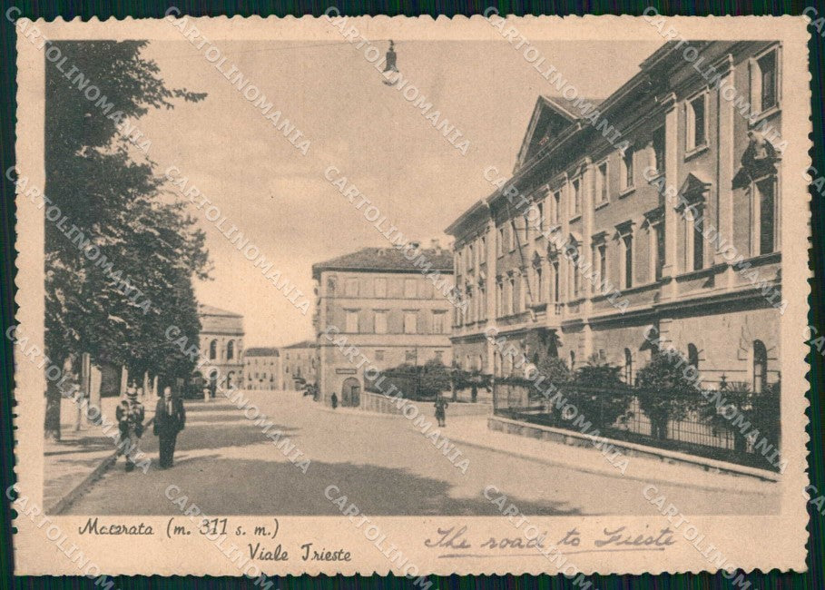 Macerata Città Viale Trieste FG cartolina RB9303 – fronte