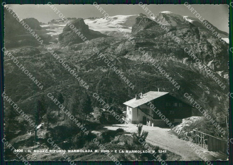 Belluno Passo Fedaia Rifugio Marmolada Marmolada FG Foto cartolina RB9312 – fronte