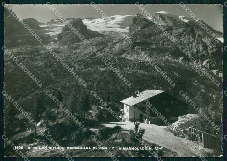 Belluno Passo Fedaia Rifugio Marmolada Marmolada FG Foto cartolina RB9313 – fronte