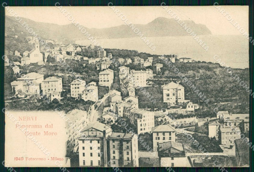 Genova Nervi Veduta dal Monte Moro COLLA cartolina RB9322 – fronte