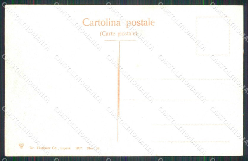 Genova Nervi Passeggiata a Mare Bagni Trenkler cartolina RB9330 – retro
