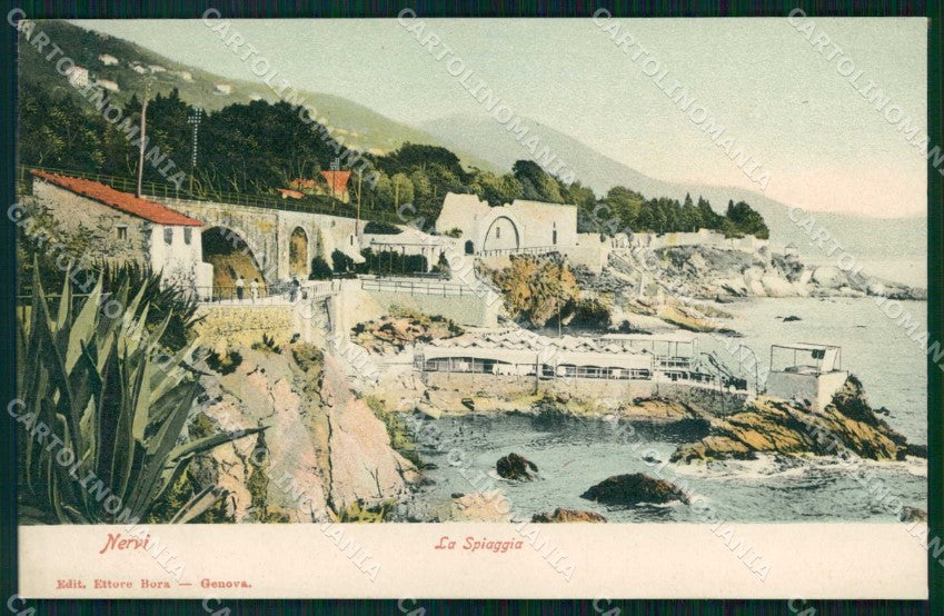 Genova Nervi Spiaggia cartolina RB9331 – fronte