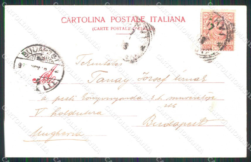 Genova Nervi Saluto da Passeggiata Treno cartolina RB9343 – retro