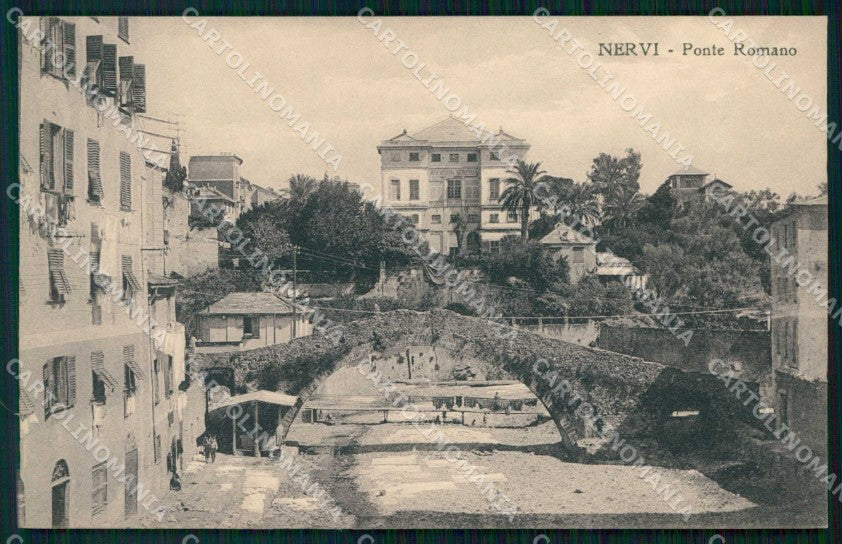 Genova Nervi Ponte Romano cartolina RB9349 – fronte