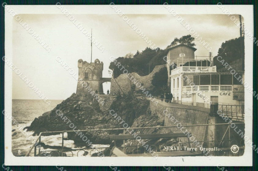 Genova Nervi Torre Gropallo Foto cartolina RB9355 – fronte