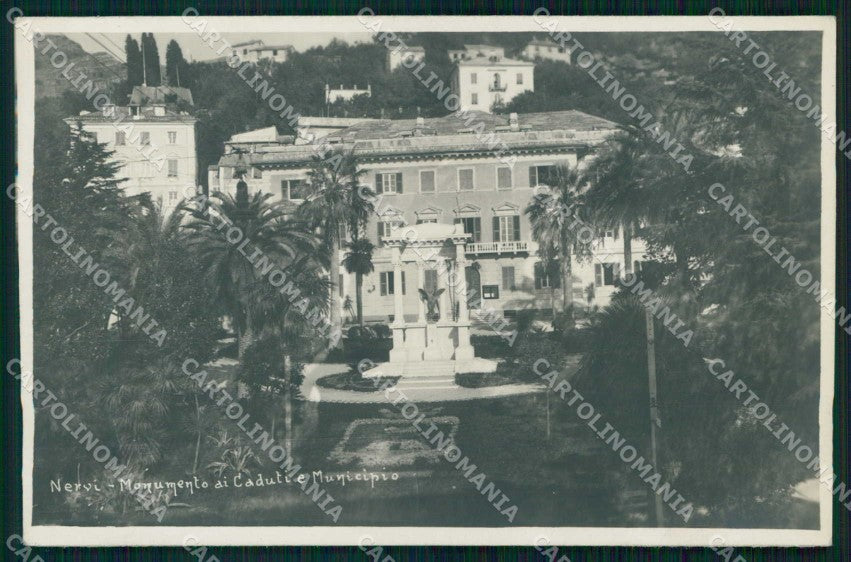 Genova Nervi Monumento ai Caduti Municipio Foto cartolina RB9359 – fronte