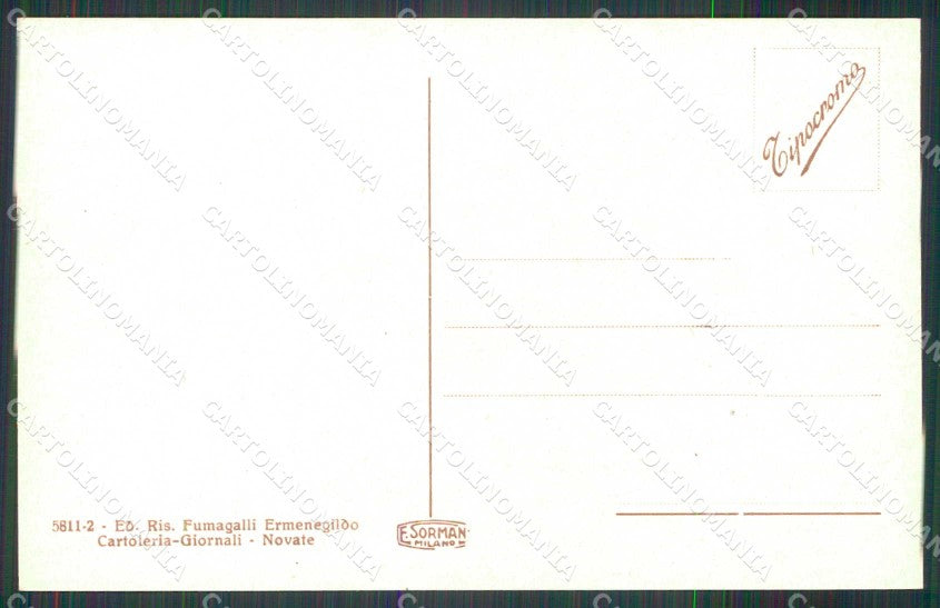 Milano Novate Milanese Asilo Infantile Tipocromo cartolina RB9363 – retro