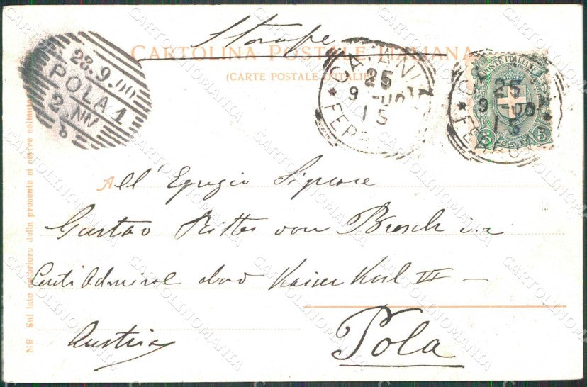 Catania Nicolosi Etna Cratere Trenkler 3981 cartolina RB9371 – retro