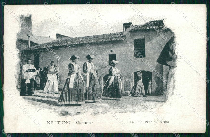 Roma Nettuno Costumi Processione cartolina RB9375 – fronte