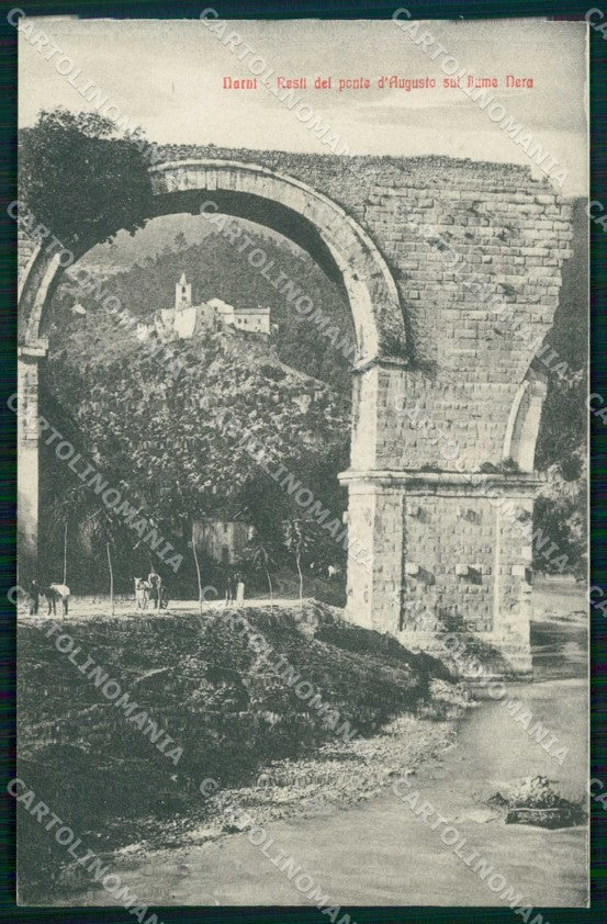Terni Narni Resti Ponte d'Augusto Fiume Nera Alterocca 65111 cartolina RB9404 – fronte