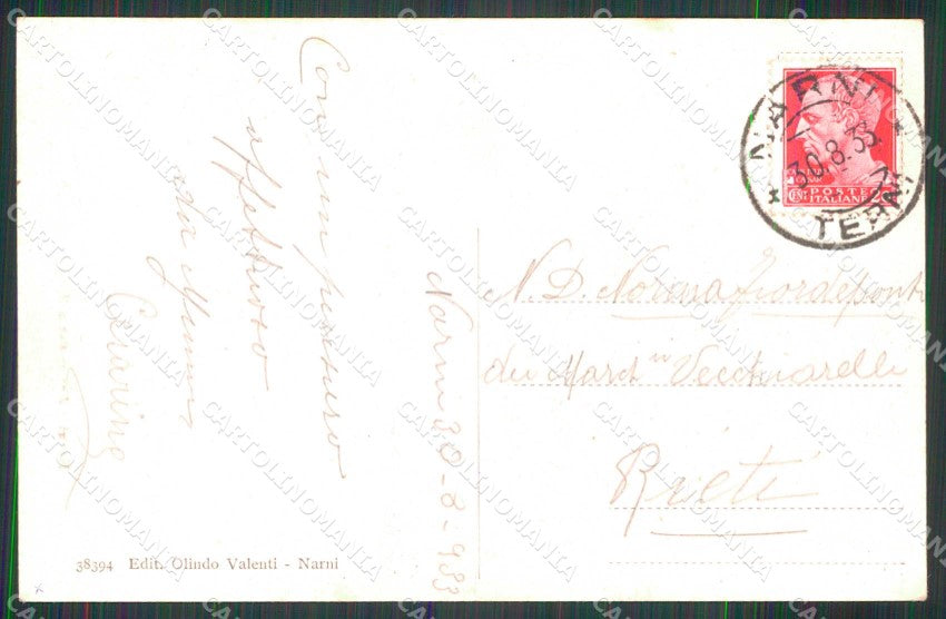 Terni Narni Antica Porta Romana cartolina RB9413 – retro
