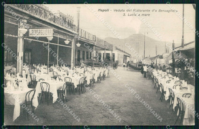 Napoli Città Ristorante Bersagliera Santa Lucia a Mare cartolina RB9429 – fronte