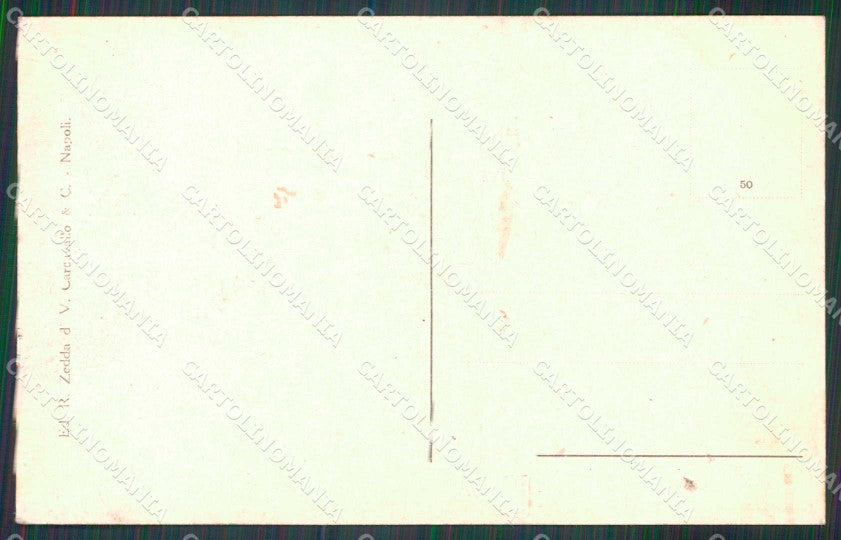 Napoli Città Venditori di Scope che Mangiano Maccheroni cartolina RB9432 – retro