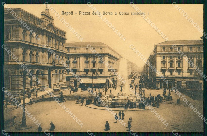 Napoli Città Piazza della Borsa Corso Umberto I Alterocca 1964 cartolina RB9433 – fronte