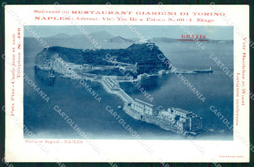 Napoli Nisida Bagnoli Ristorante Giardini di Torino cartolina RB9436 – fronte